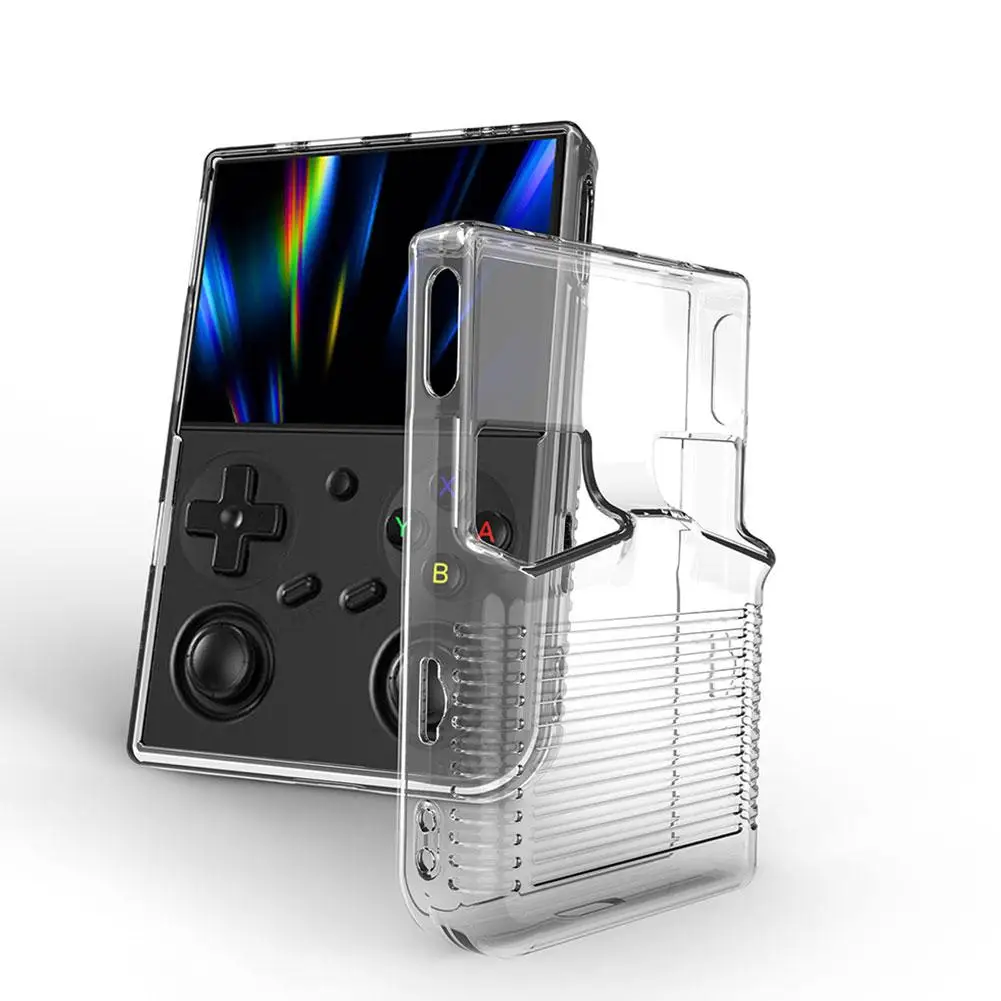 ل ANBERNIC RG 35XXPRO حافظة واقية محمولة ريترو محمولة لعبة فيديو وحدة التحكم للصدمات لينة غطاء شفاف من البولي يوريثان #5