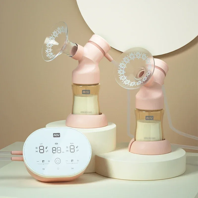 OEM ODM Design Dual Motors Double Breast Pump Two Motors Milk Extractor Rechargeable Electric Breast Pump