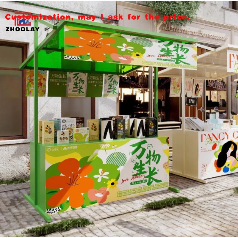 

Custom.Markets Продажа Стойка для выставки товаров На открытом воздухе Коммерческие кабинки Портативные мобильные подставки