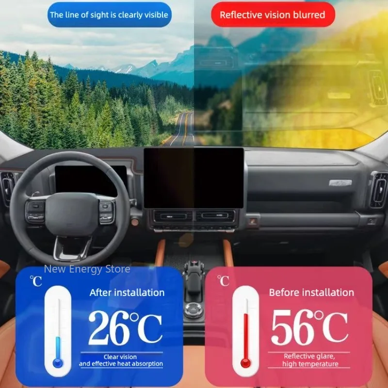 For Haval H9 2024-2026 Models Center Dashboard Sunshade And Sun Protection Pad Interior Accessories 2