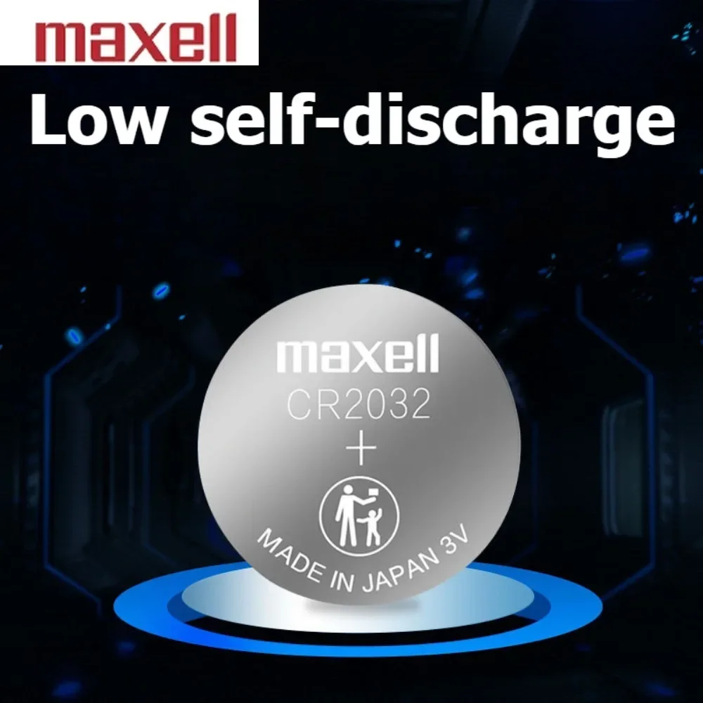 10pcs/lot Original-Maxell CR2032 Lithium Button Coin Cell Battery CR 2032 ECR2032 DL2032 for Car Key Watch Toy Calculator Remote