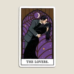 The Lovers Tarot Card Magnet Colorful Magnetic Stickers Decor Funny for Fridge Organizer Kids Baby Home Toy Holder Cute