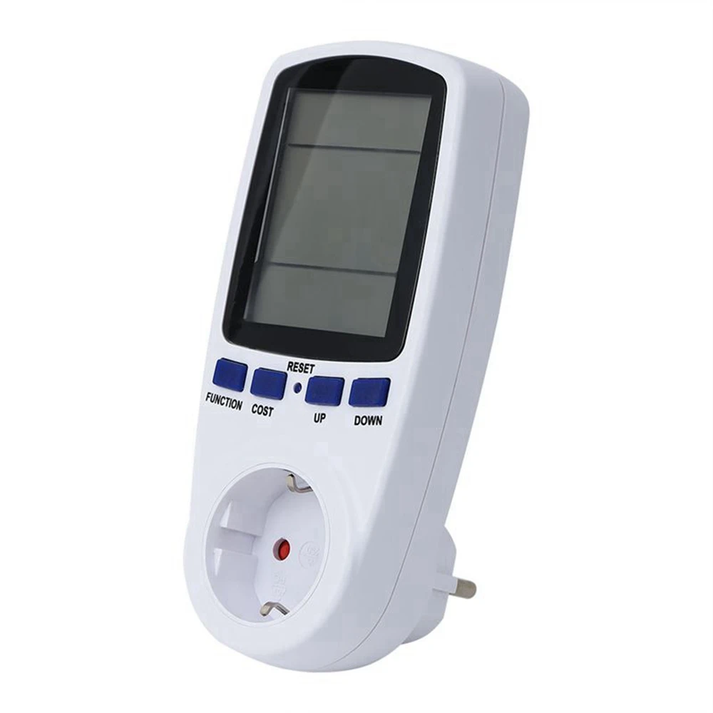 Digital Voltage Wattmeter Power Analyzer Electronic Power Meter Energy Meter Automatic Kwh Power Switch EU Socket