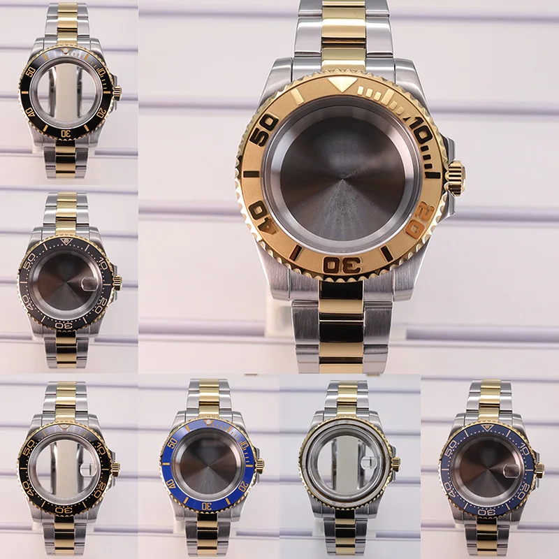 

40mm Nh35 Watch Cases 20mm Strap Sapphire Crystal For Nh35 Nh34 Nh36 Nh70 Eta2824 Miyota8215 8205 Movement sub Case Repair Parts