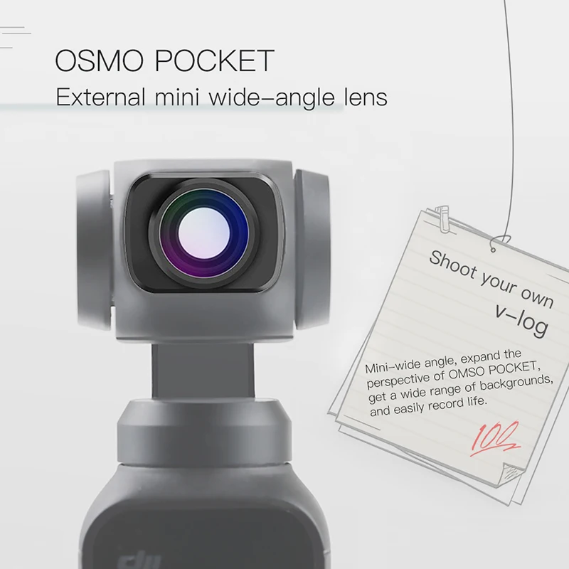 Magnetic Wide-angle Lens 110 Degrees for DJI Osmo Pocket 1 / Pocket 2 Camera Gimbal Accessories