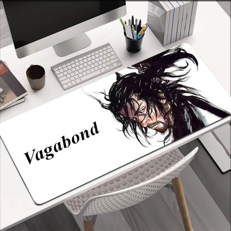 Comic Vagabond Miyamoto Musashi Mouse Pad Xxl Anime Mousepad HD Gamer Cabinet Desk Mat Keyboard Carpets Anti-slip Expansion Pad