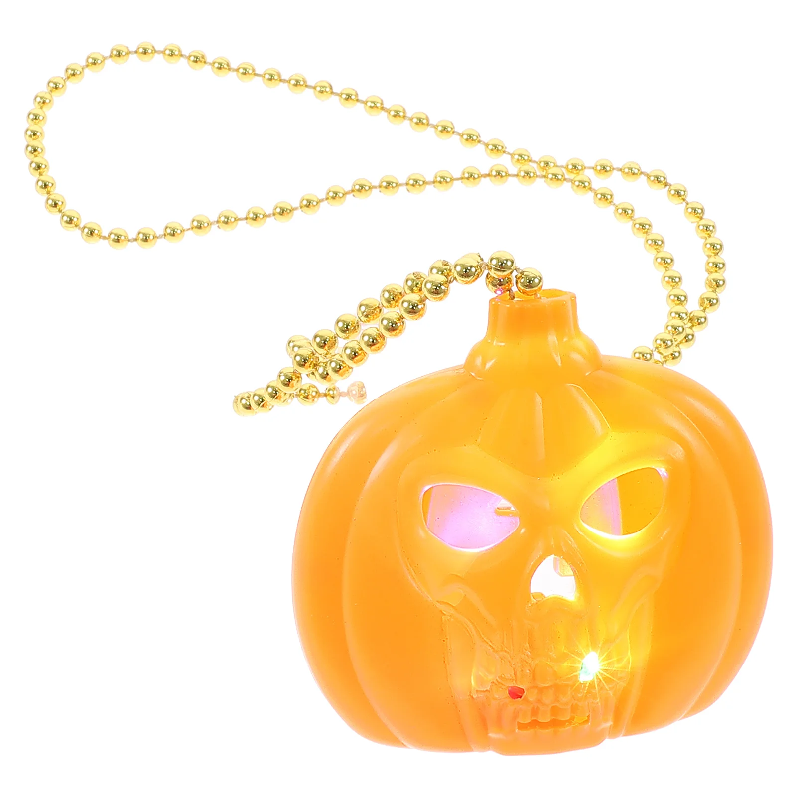 

Halloween Pumpkin Necklace Light Up Decor Party Favor Small Gifts Kids Safe Plastic Material Long Term Use Lightweight
