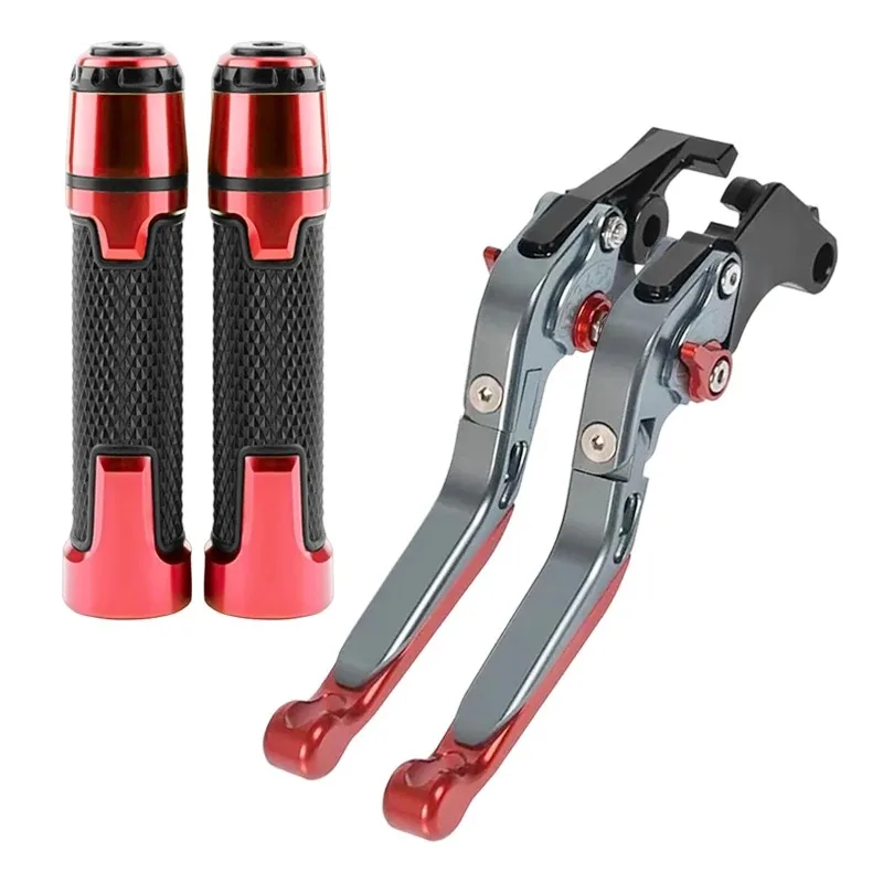 For Ducati Scrambler 800 Icon 1100 Multistrada 950/S 2015-2022 Motorcycle Adjustable Brake Clutch Levers&Handlebar Grips ends