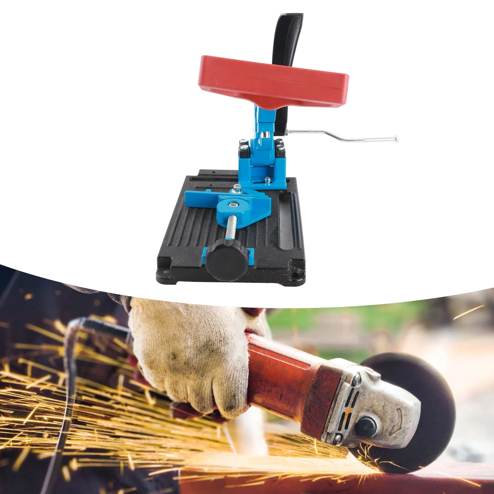 Adjustable Angle Grinder Bracket Universal Holder Cutter Support for 150mm Grinders - Tool Accessory