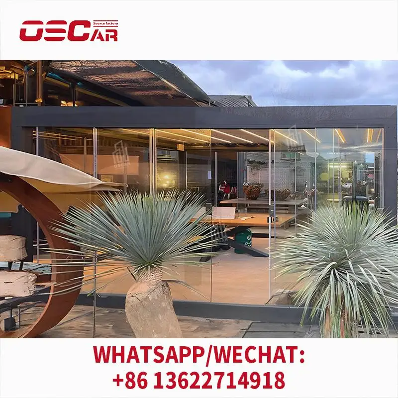 

Outdoor Waterproof Bioclimatic Automatic Gazebo for Patio Backyard Modern Innovative Structure in European Regions pergolas