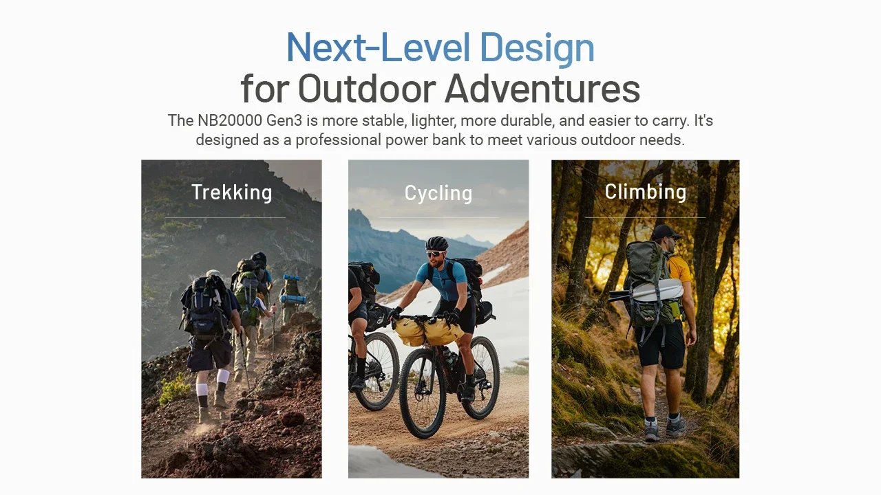 Nitecore NB20000 NB10000 V2.0 NB5000mAh بنك الطاقة المحمول PD شحن سريع مع شاحن لساعة ذكية سماعة آيفون شاومي