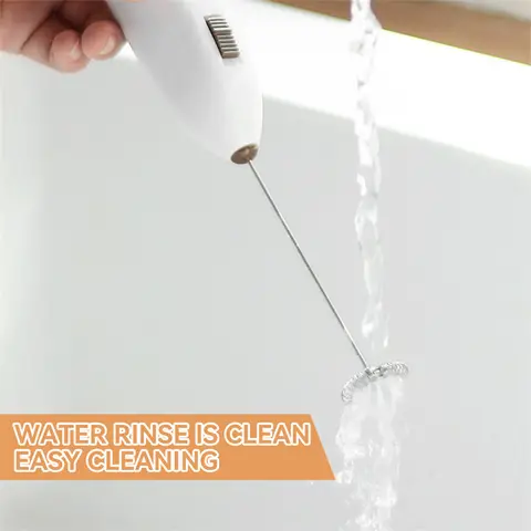 मिनी इलेक्ट्रिक व्हिस्क फोमर ब्लेंडर वायरलेस कॉफी व्हिस्क मिक्सर हैंडहेल्ड एग बीटर कैपुचीनो फ्रॉदर मिक्सर किचन व्हिस्क टूल्स 10 best sales कॉफी हैंड मिक्सर - №6