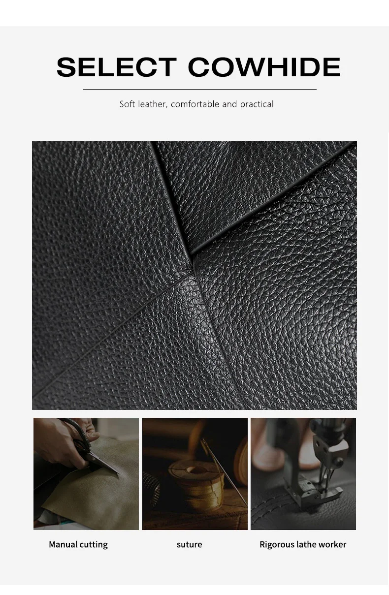Aidrani Damen-Handtasche aus echtem Rindsleder, schwarz, gewebtes Karodesign, Schulter- und Umhängetasche – Detail 6