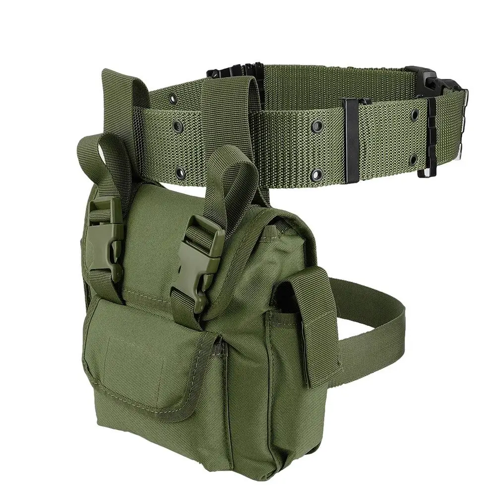Riñonera táctica de muslo MOLLE para caza y moto - imagen 5