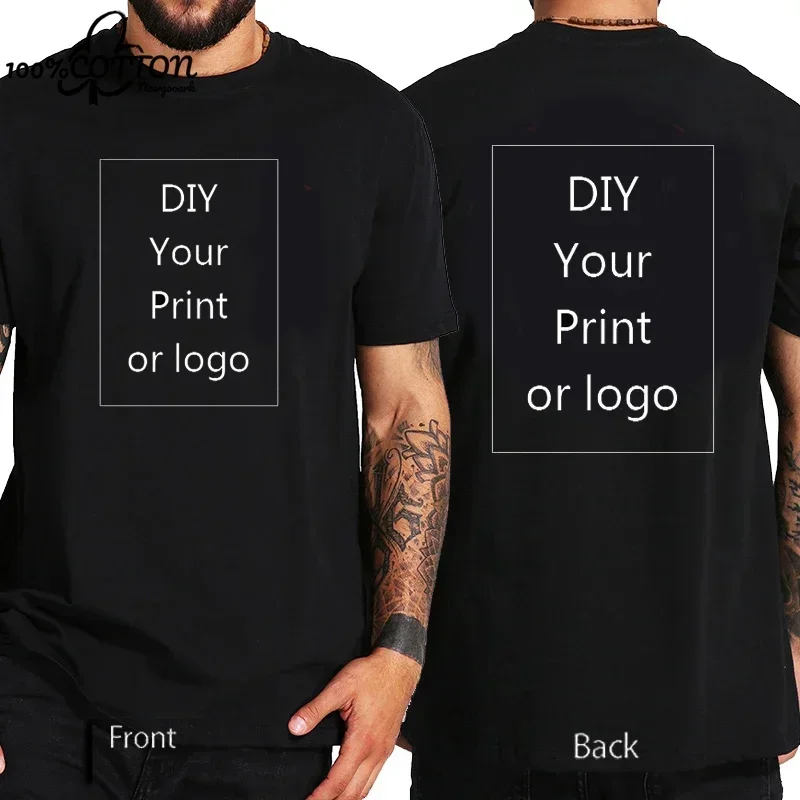 Custom Design T Shirt for DIY Your Like Photo or  Tees Corporate company culture Printed Top Process 100% Cotton S-3XL