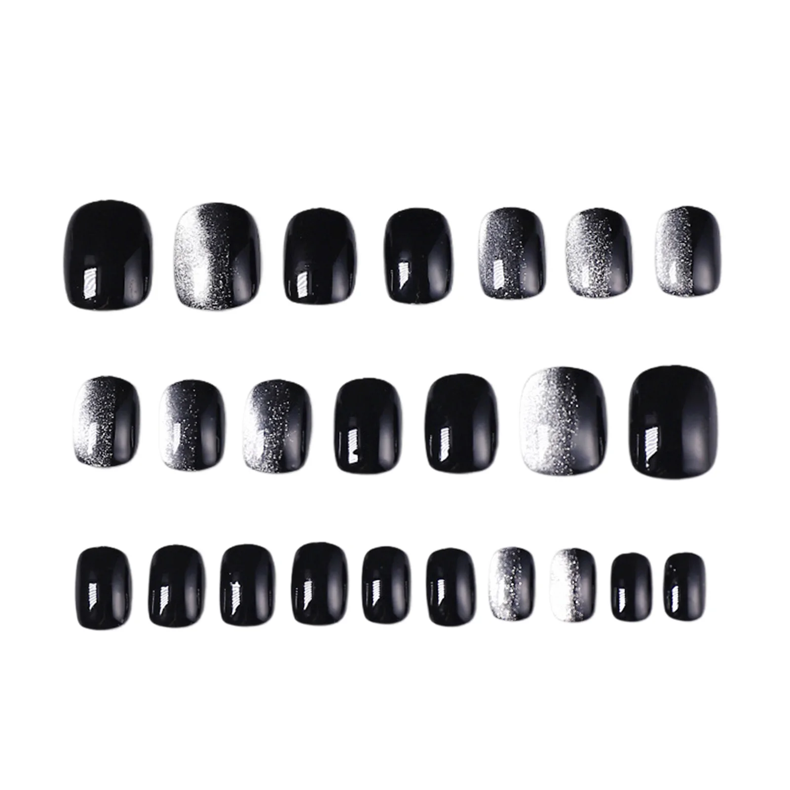 Fulgurant s False Nails Soild Color Cool Style Artificial Fingernails for DIY Decorative Nail Art Accessories