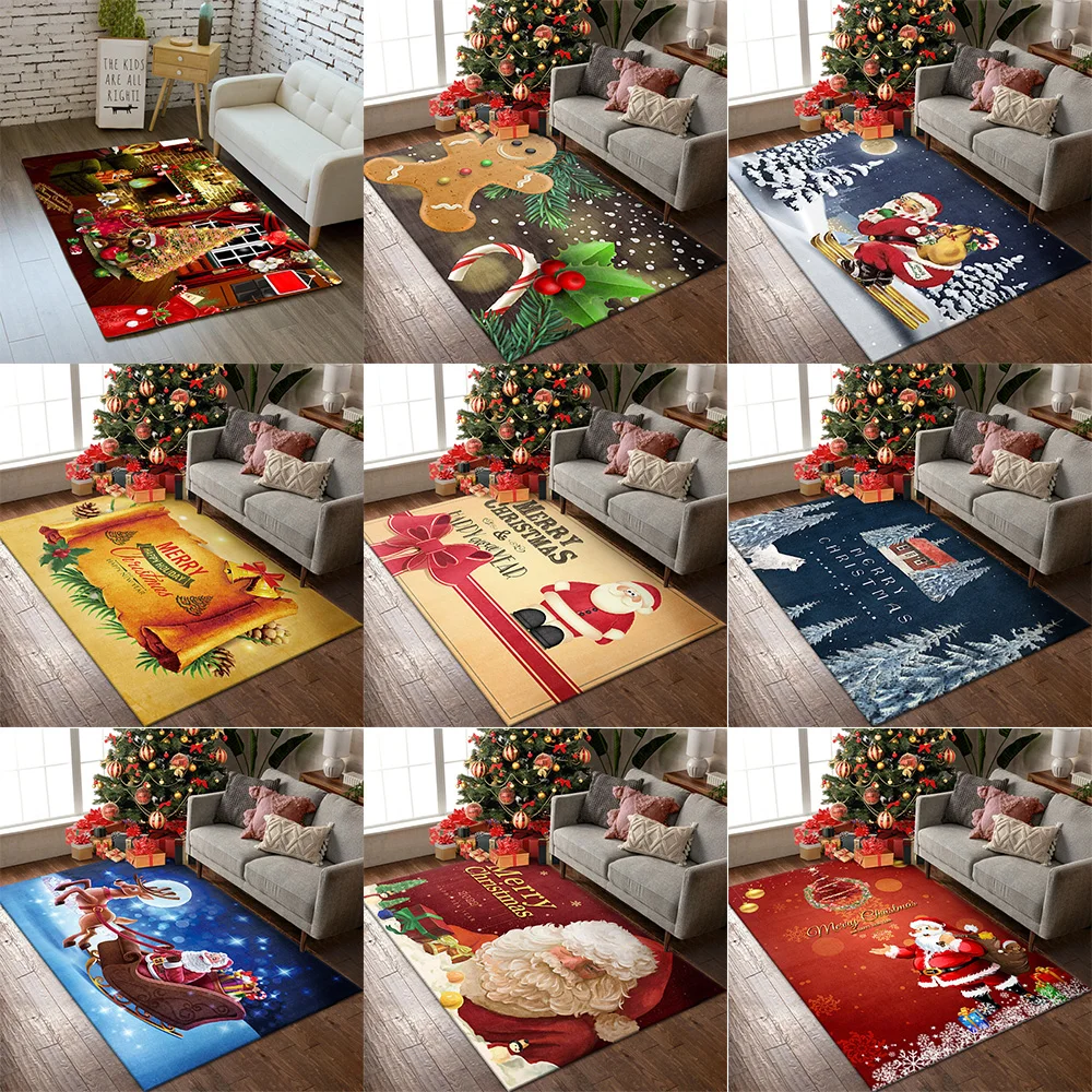 الحديثة عيد الميلاد مدخل السجاد ، طاولة القهوة بطانية ، ديكور المنزل ، غرفة المعيشة ، غرفة نوم