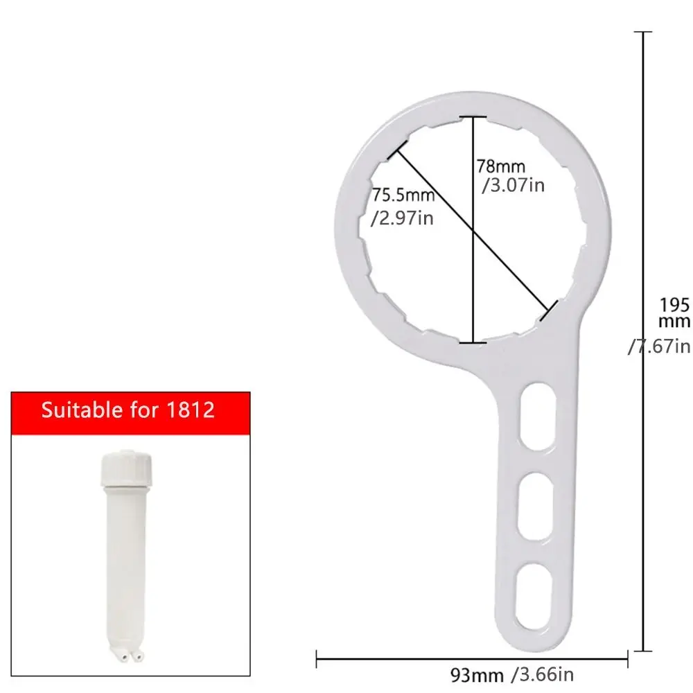 مفتاح براغي لتنقية المياه ، غطاء غشاء ، فلتر ماء منزلي بالتناضح العكسي ، مفتاح براغي ، مفتاح ربط ، مفتاح ربط