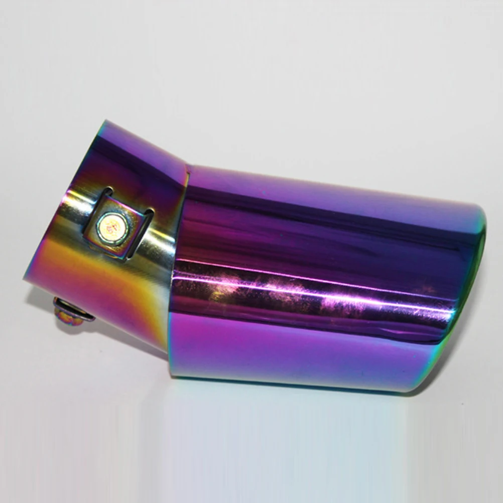 

Stainless Steel Car Exhaust Tips Universal Auto Tail Pipe Cover Corrosion Resistant Durable Muffler Tip Noise Reduction Exhaust