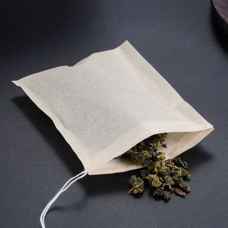 Lots Disposable Teabags Biodegradable Paper Tea Filter Bags with String Heal Seal Empty Drawstring Spice Loose Leaf Tea Powder