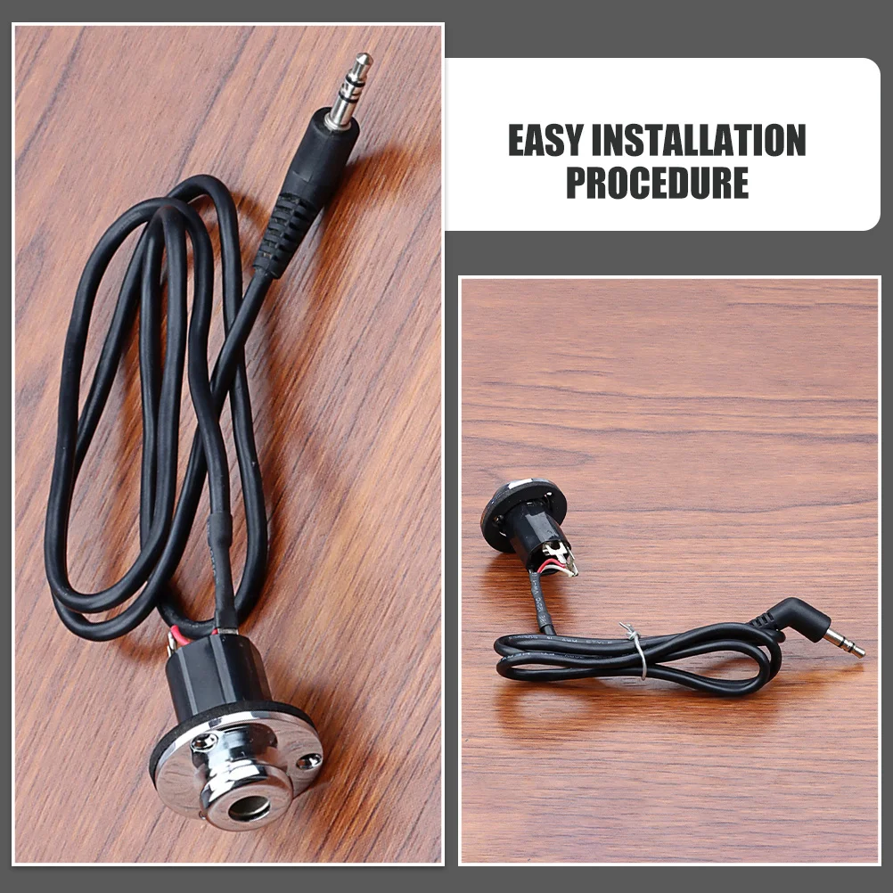 

End Pin Jack Socket 1/4 Inch Female To 3.5Mm Male Cable Exceptional Sound Quality High Sensitivity Durable Construction Easy