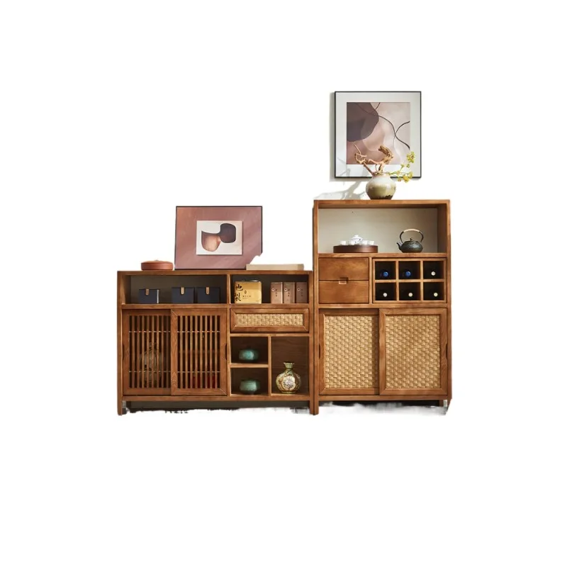 

Bogu shelf combination solid wood rattan shelf medium antique bookshelf Duobao Pavilion display cabinet storage cabinet