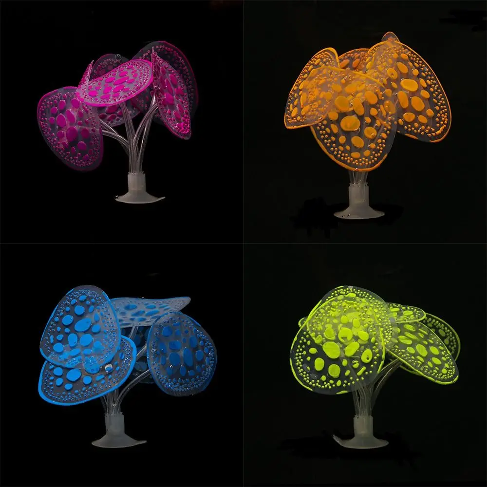 Silicone Luminous Plants Artificial Glowing Simulation Coral Fish Tank Aquarium Decoration