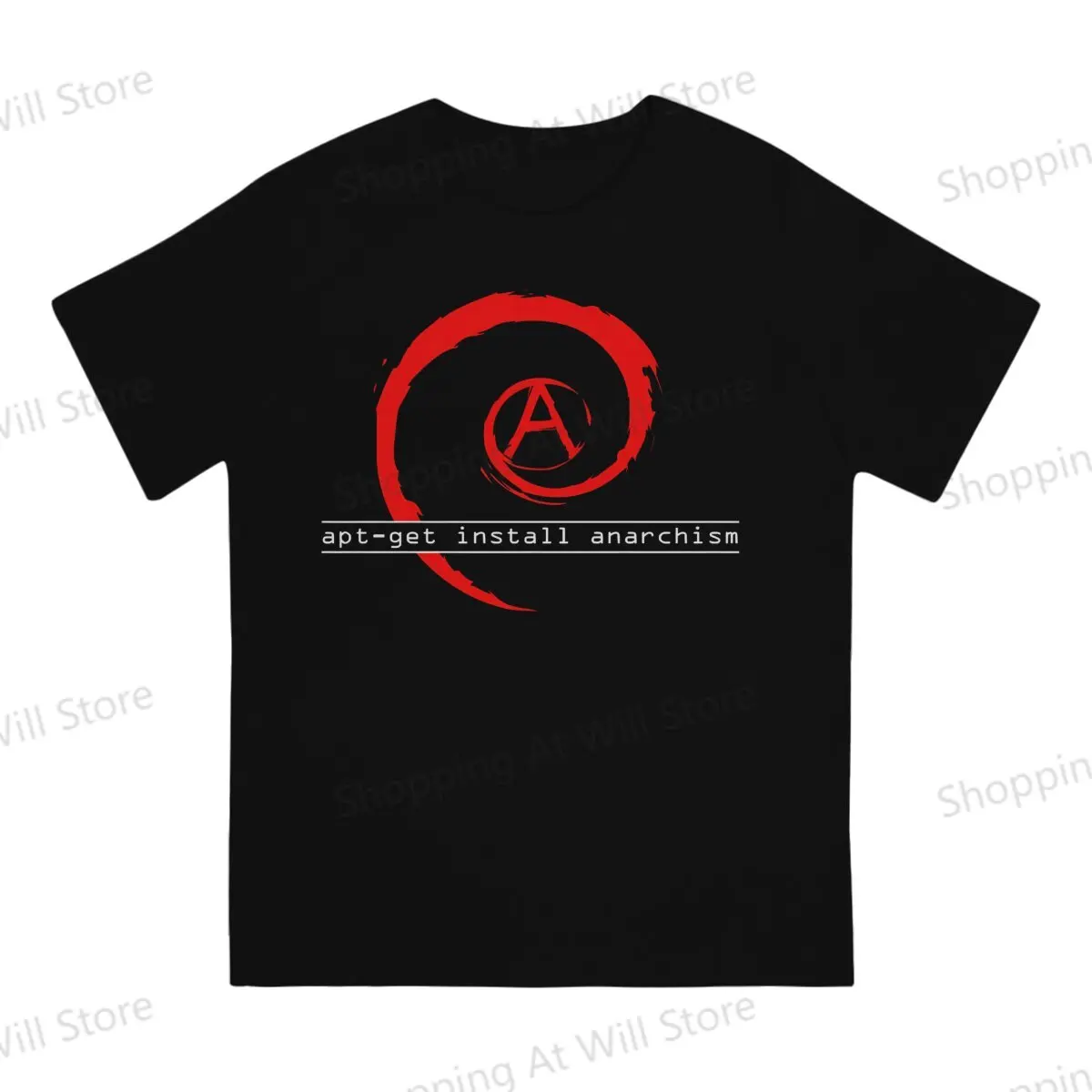 Summer Unisex T-shirts Linux GNU Minix Unix Apt Get Install Anarchism Round neck short sleeved T-shirt Street Clothing S-6XL