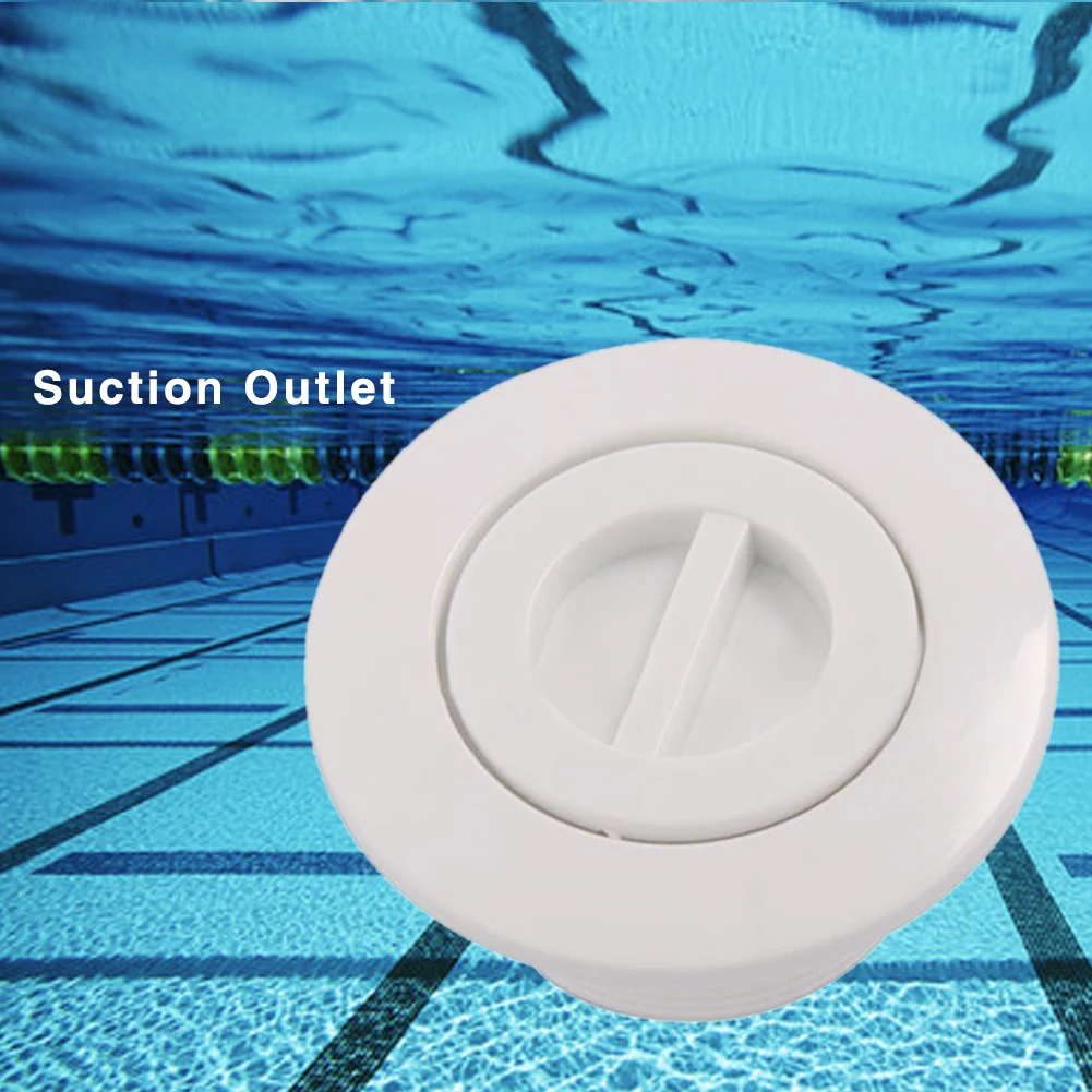 Swimming Pool Suction Outlet Pool Vacuum Lock Pool Nozzle Drain Vacuum Fittings Pool Water Treat ment Equipment white