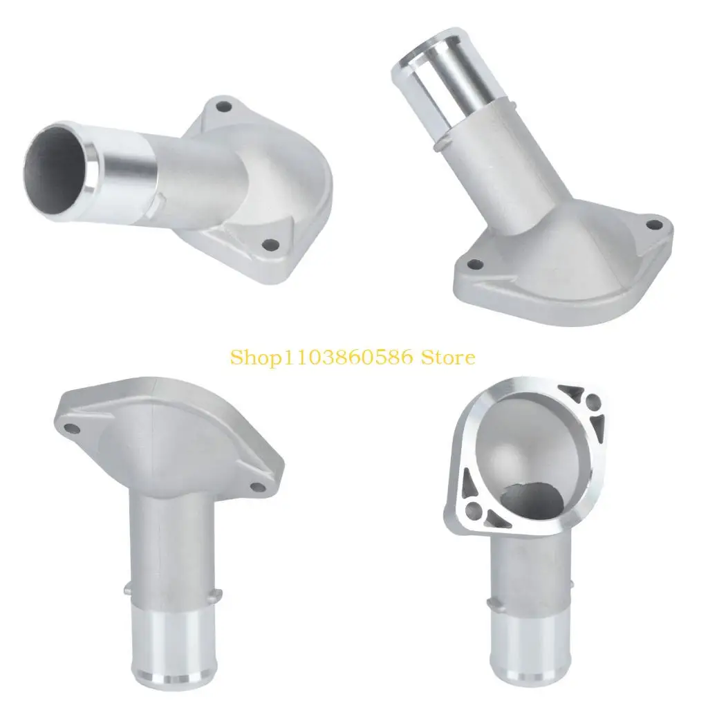 242A 16321-22070 Coolant Outlet Neck Part for Radiator Service, Aluminum Body with Two Bolt Flange Mounting Base for Daily