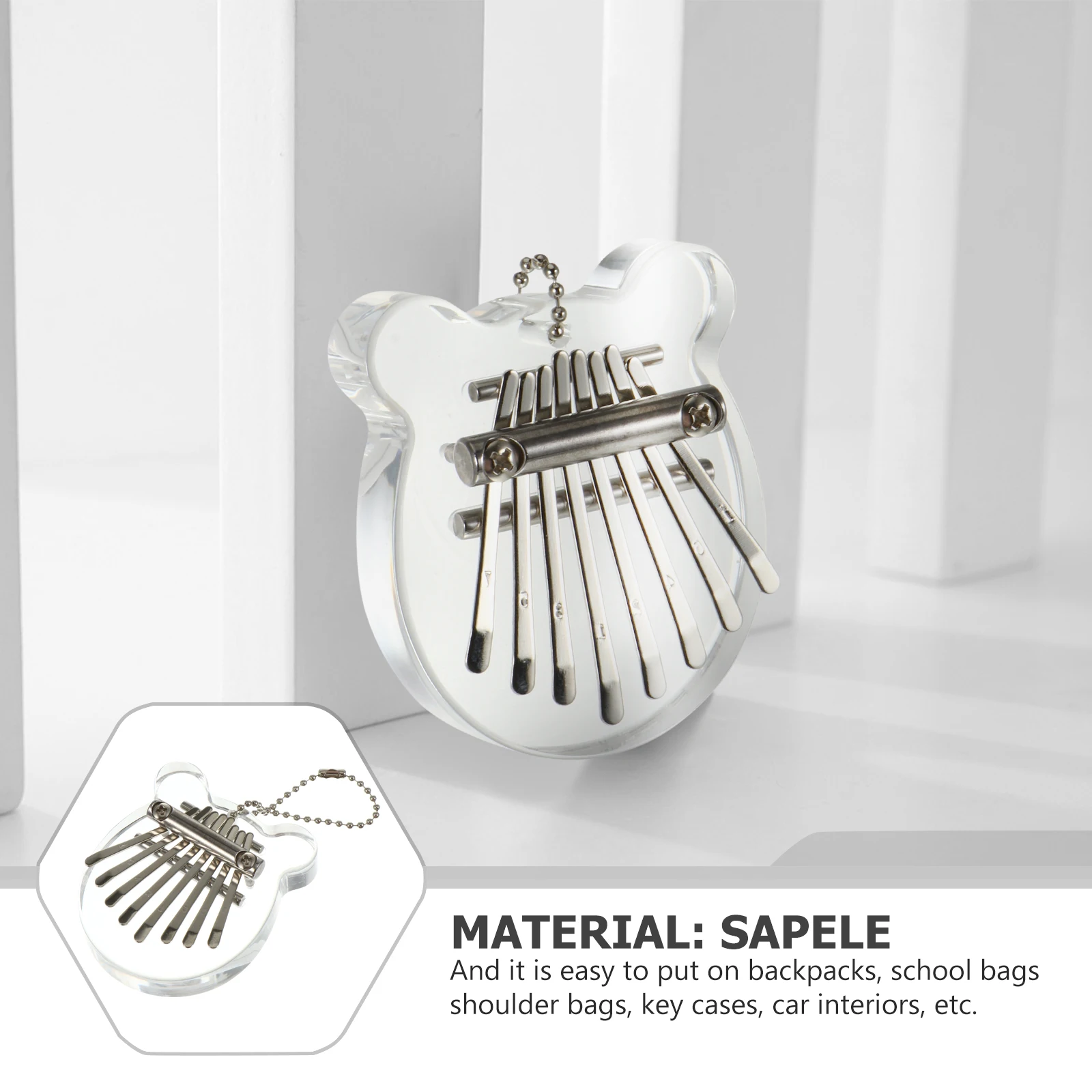 

Thumb Piano Gift Finger Small Instruments Mini Portable Kalimba Solid
