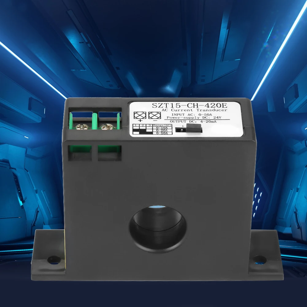 SZT15-CH-420E High Precision AC Current Transducer 0-50A Industrial Grade Transmitter Sensor with US Stock Fast Delivery