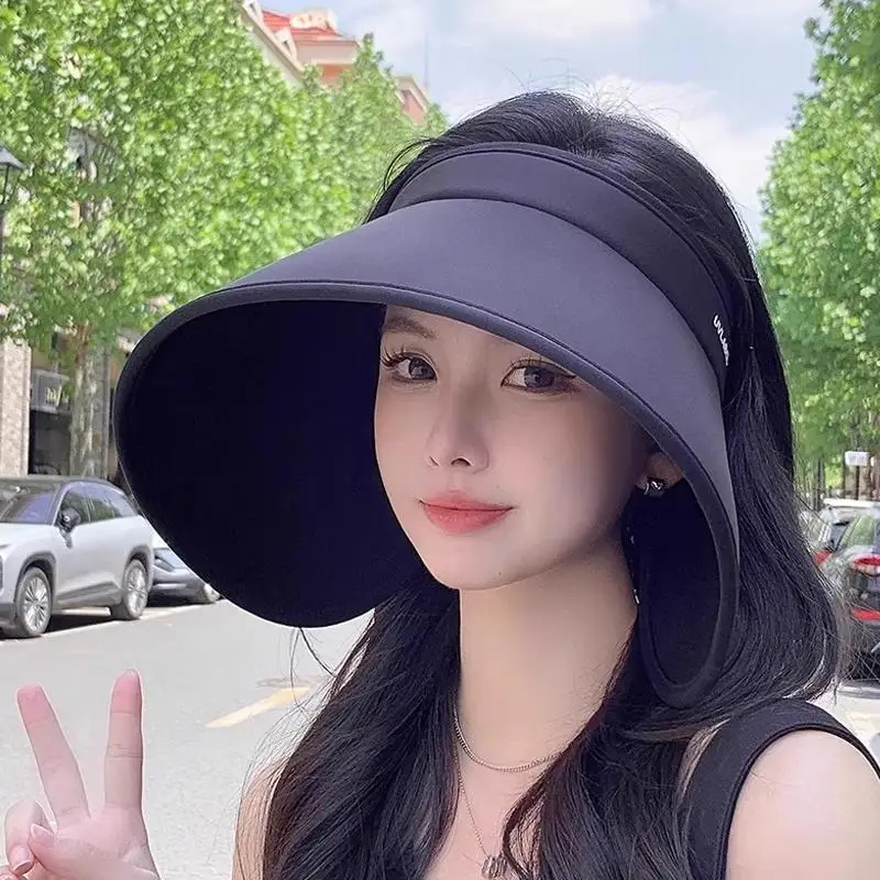 Foldable Women Summer Sun Hat Wide Brim Portable UV Protection Lightweight for Travel Beach Outdoor