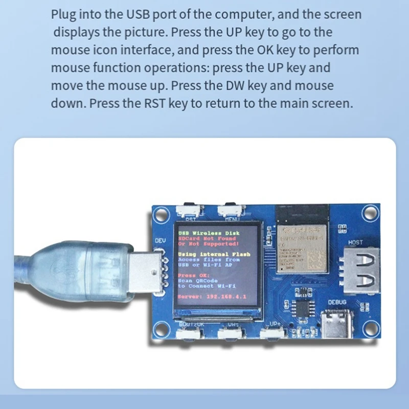 ESP32S3 USB OTG Evaluation Test Board Supports Wi-Fi And BLE5.0 Wireless Functionality Development Board Module