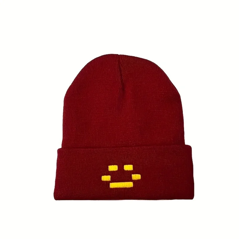 Unisex Fashion Autumn Winter Embroidery Knitted Hat Quackity Warm Beanies Hats It Makes You Look Cool