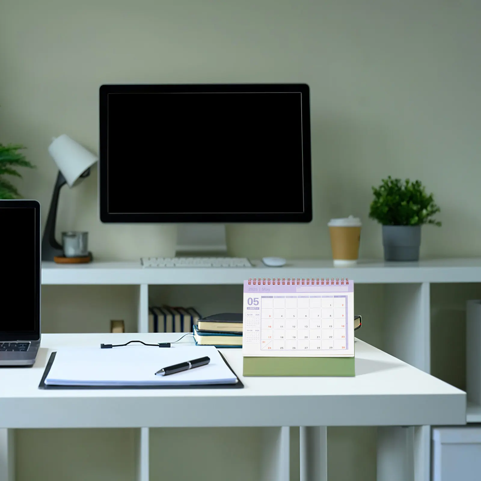 

Small Desk Calendar 2026 Compact Desktop Standing Flip Planner Mini Monthly Organizer for Office Home School Daily Scheduling