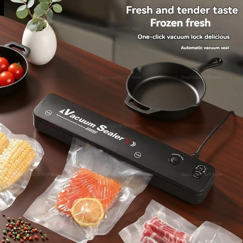 

NEW Automatic Food Vacuum Sealing Machine with Portable Vacuum Bags Kitchen Food Saver 220V Compact Sealers for Freshness 2025