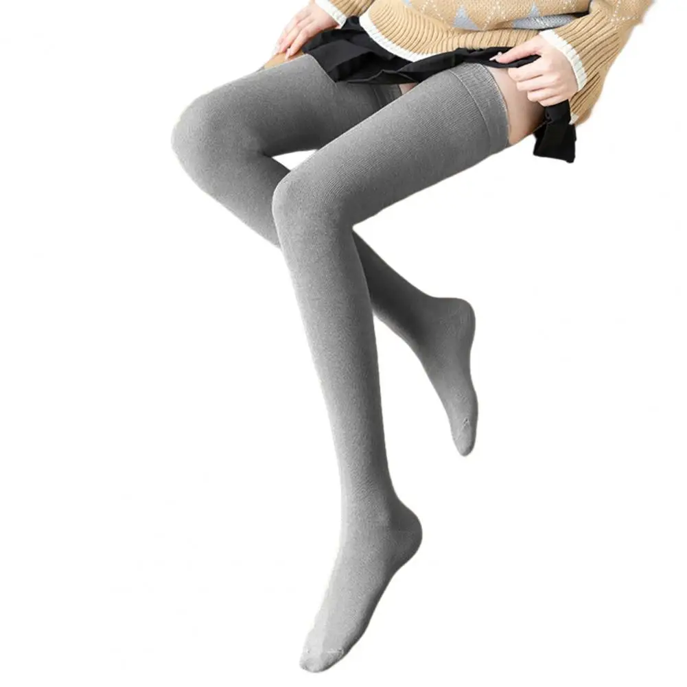 1 Pair Long Socks  Attractive Fall Winter Girls Thigh High Warm Socks  Breathable Thigh Stockings