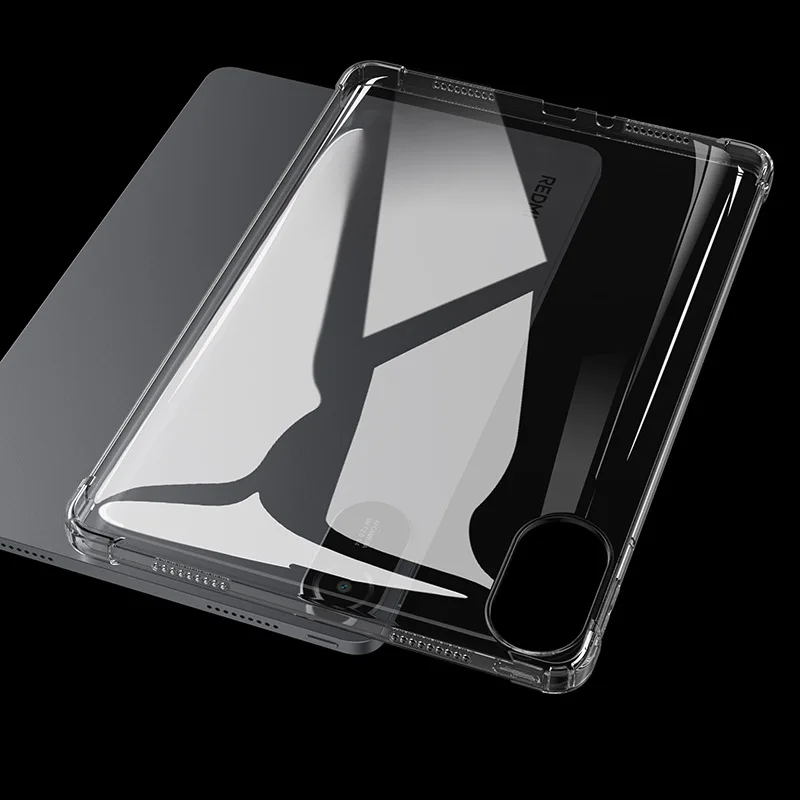 1x غطاء من البولي يوريثان الحراري الناعم المقاوم للصدمات لـ Redmi Pad 2 Pad2 11 ''2025 اللوحي حافظة واقية من الجلد الشفاف
