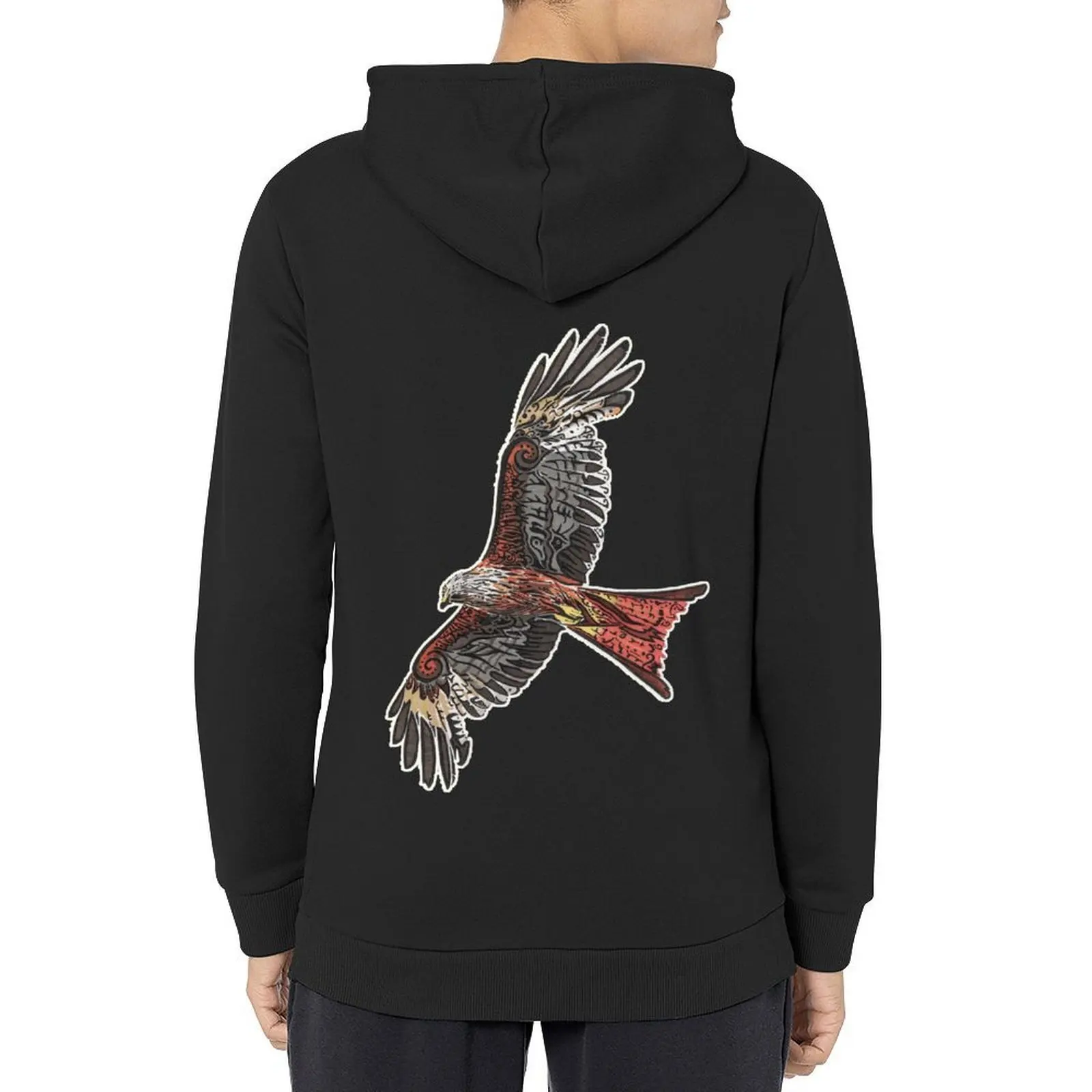 

wings of the red kite Hoodie men wear autumn clothes graphic t shirts men winter clothes hoodie oversize