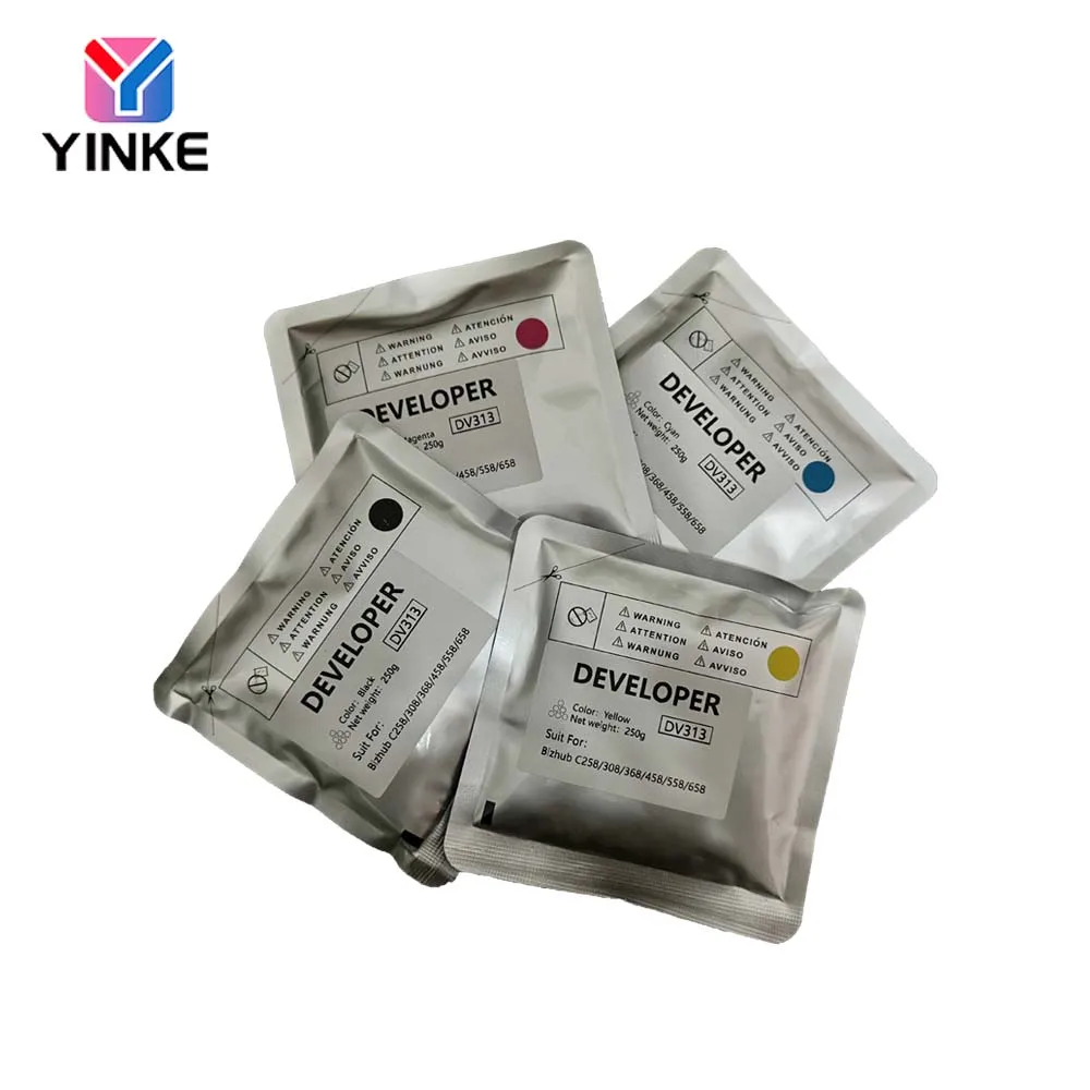 1Bag/210g DV313 Developer Powder For Konica Minolta Bizhub C258 C308 C368 C458 C558 C658 High Quality Compatible Japan Carrier