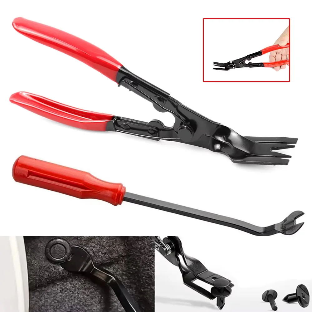 

Clip Pliers Set Fastener Remover Auto Upholstery Combo Repair Kit for Car Car Panel Dashboard Pry Tool Kit