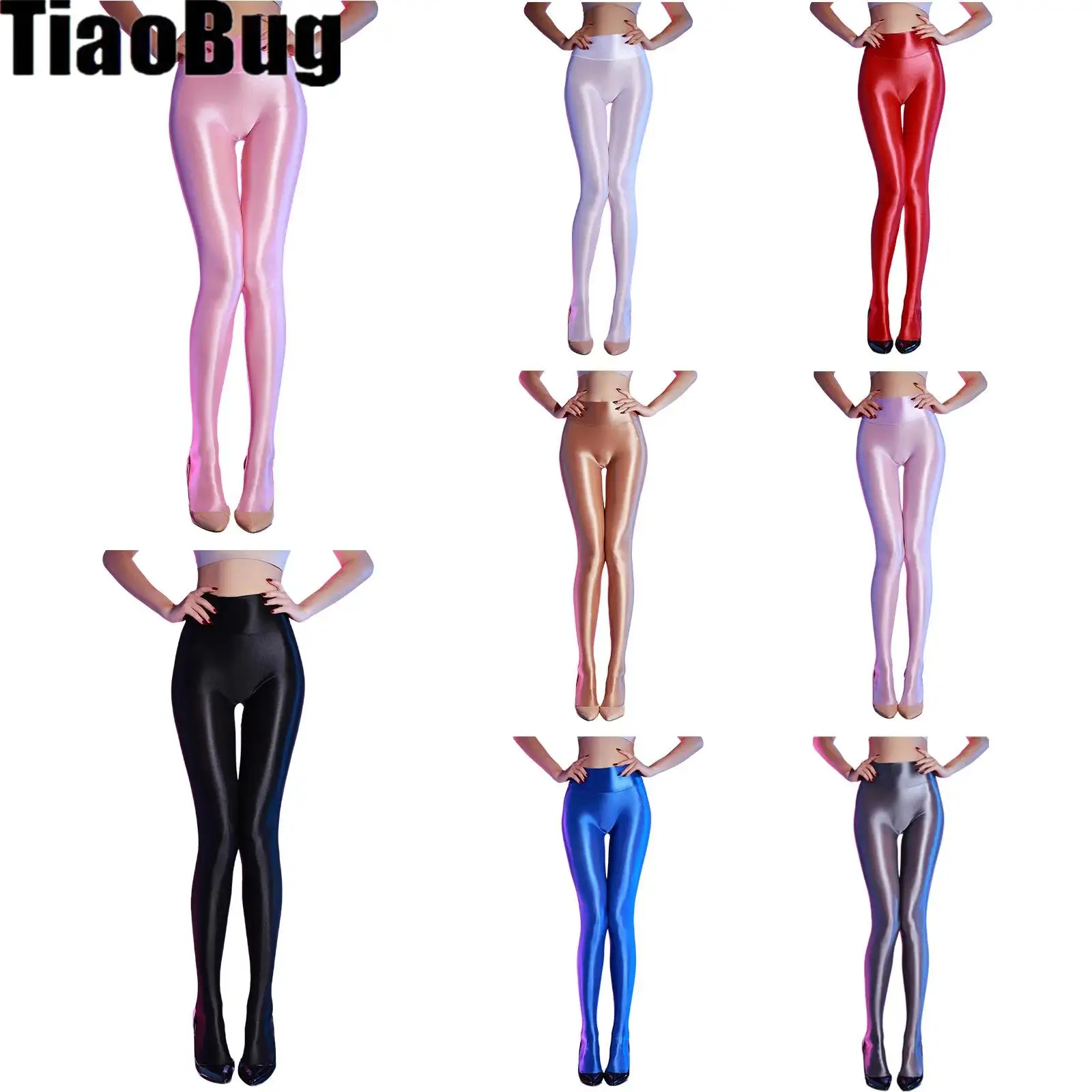 

Shiny Pantyhose for Glossy Stocking Pantyhose Sparkly Tights Seamless Pants for Women Dance Leggings