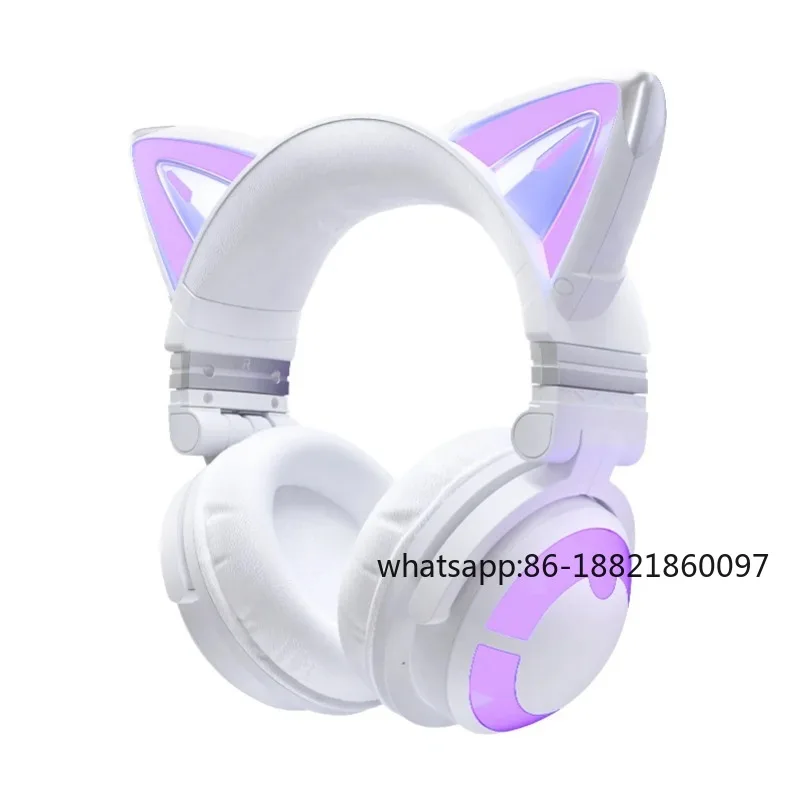 

Suitable for demon dance cat headset CE e-sports girl exclusive headset wireless bluetooth cute girl computer game headset