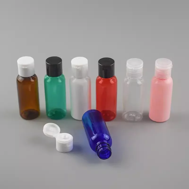 500pcs 30ML/1oz Empty Plastic Squeeze Bottles With Flip Cap Sample Travel Bottle Cosmetic Make Up Packaging Bottles Container