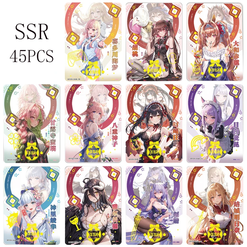 Goddess Story Ssr Sr Series Yuuki Asuna Tokisaki Kurumi Anime Classic Rare Collectible Game Card Cartoon Boy Board Game Toy Gift