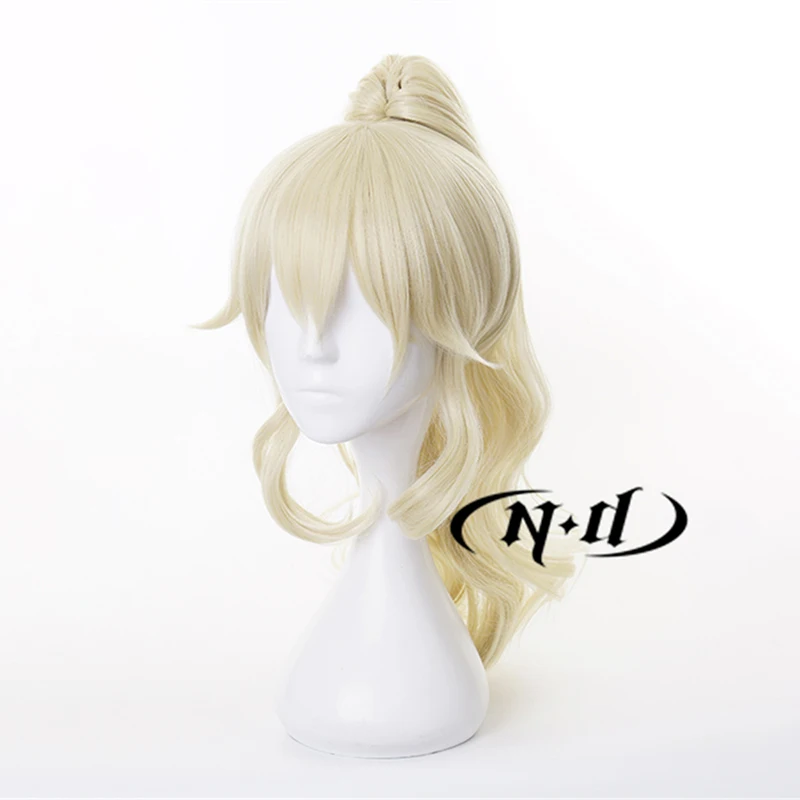 ND 진 코스프레 가발 헤어피스 겐신 임팩트 코스프레 헤어 가발 코믹콘 코스터 의상 테마 파티 내열성 합성