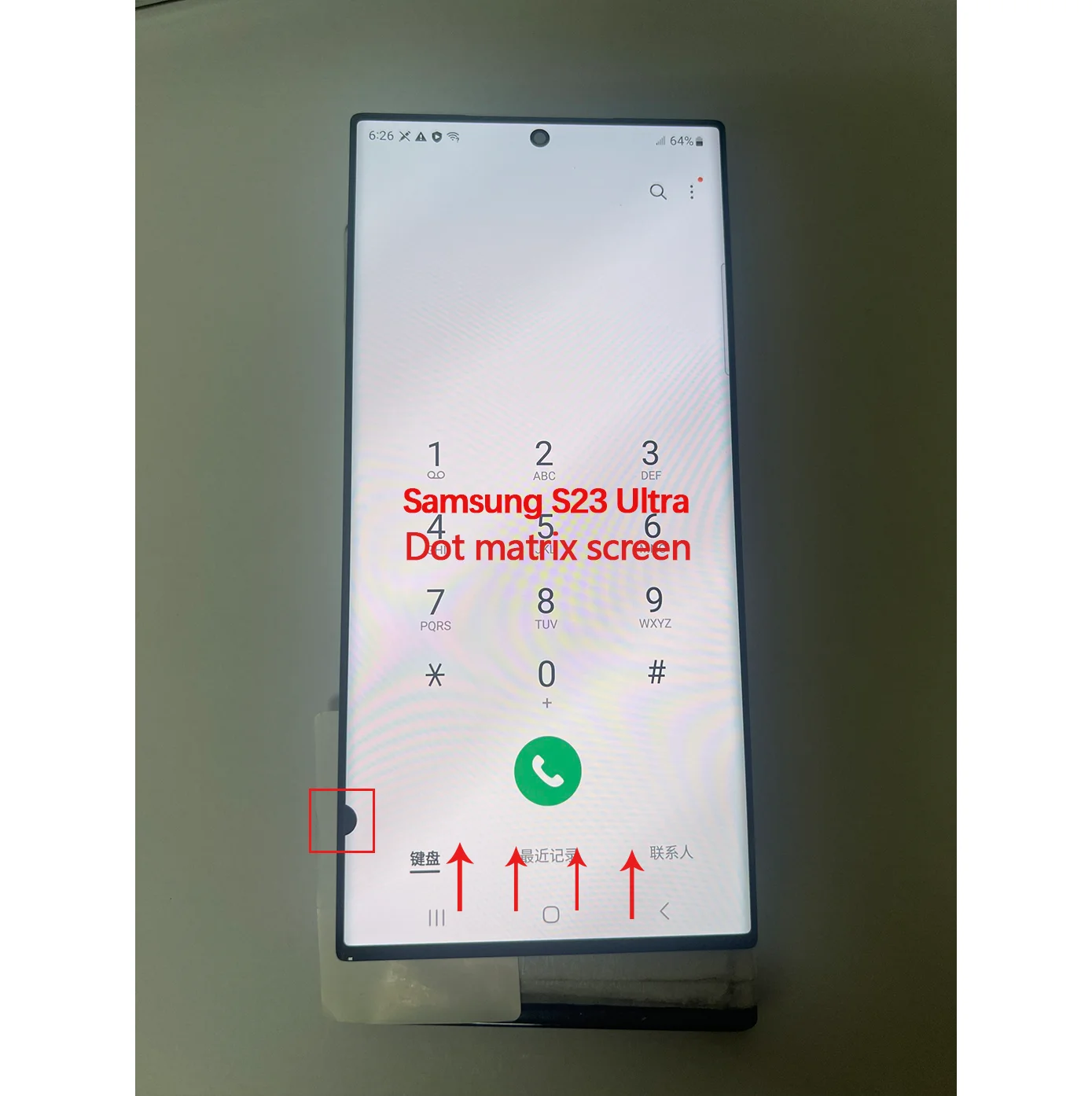AAA+ SUPER AMOLED S23U LCD For Samsung S23 Ultra S918E S918B S918U LCD Display Touch Screen NO Frame Digitizer Assembly With Dot