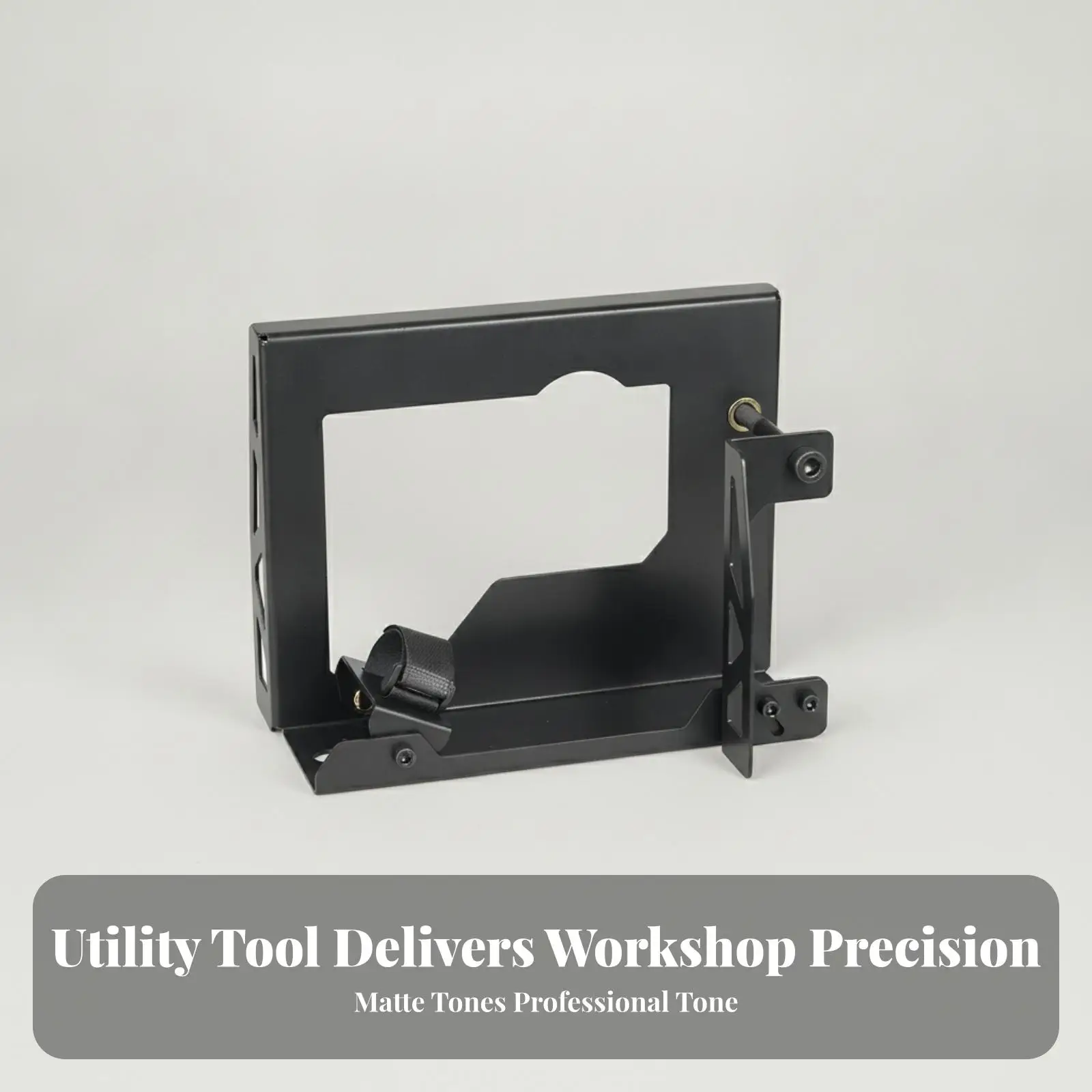 Electric Planer Reversal Mount for Stationary Benchtop Conversion Rust Resistant Black Steel Frame with Calibration Wrench