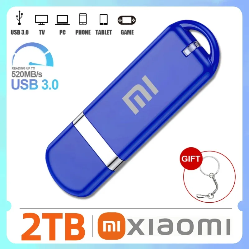 Xiaomi USB 3. 0 2TB Type C To USB Flash Drive 1TB Pen Drive 128GB 256GB USB3.0 USB 3.0 Memory Stick Flash Disk Type-C Pendrive